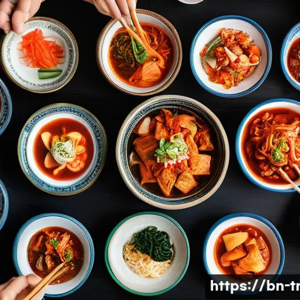 김치의 종류와 제조법 - **Prompt 1: "A vibrant and joyful scene of a diverse group of friends, including individuals of vari...