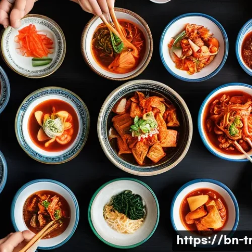 Home 33 김치의 종류와 제조법 - **Prompt 1: "A vibrant and joyful scene of a diverse group of friends, including individuals of vari...